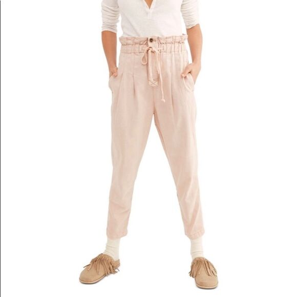 NWT Free People Margate Pleaded Pants Size L - Picture 1 of 8